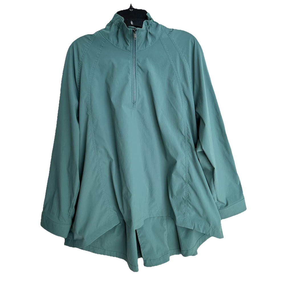 Athleta Teal Green Lightweight Utility Pullover Jacket